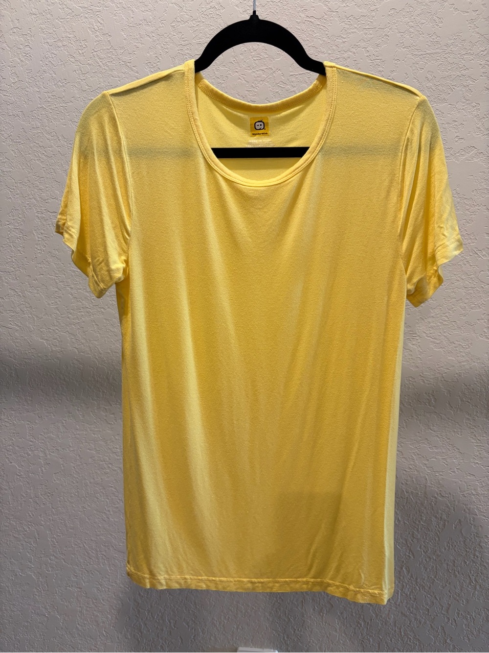 Wonderwink Yellow Crewneck Lightweight Tee